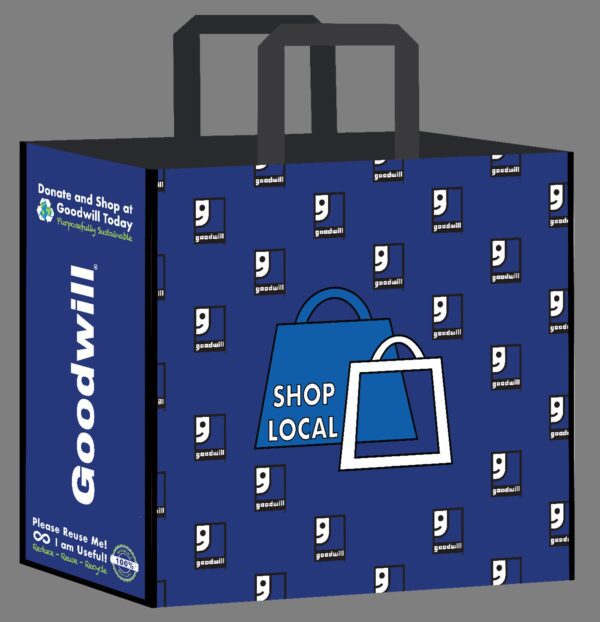 Sturdy Reusable Goodwill Branded Shopping Bags Colorful Designs - Image 12