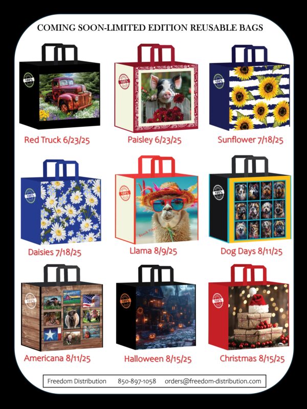 Reusable shopping bags